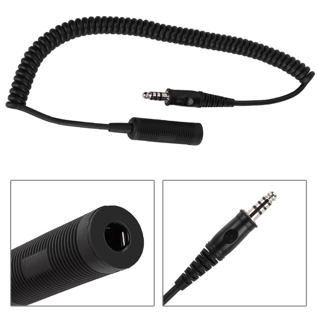 Cable de extensión, cable de extensión para helicóptero U-92A/U a U-174/U Cable de extensión para auriculares Materiales ecológicos