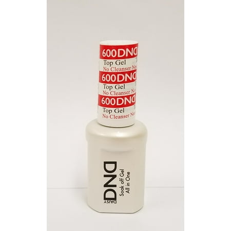 DND #600 - No Cleanser Needed - UV/LED Cure Soak off Gel Top Coat