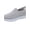 Gray, variant on Women's Orthopedic Arch Support Wide Width Slip On Walking Shoes,Lightweight Breathable Non-Slip EVA Outsole Tennis Sneakers