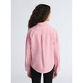 thumbnail image 4 of Weekend Academy Girls Long Sleeve Button Down Top, Sizes 4-18, 4 of 7