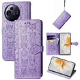 thumbnail image 1 of Funda Cartera FOXDOCK para TCL 50 Pro NxtPaper , Flip PU con Relieve de Gatos y Perros, Tarjetero y Soporte, 1 of 6