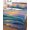Teal, Orange, Gray, variant on Quilt King Size Bedding Set, Ocean Coastal Reversible Summer Quilt 3 Pieces, Sunset Abstract Art Nautical Beach Lightweight Bedspreads Coverlets with 2 Pillow Shams for All Seasons
