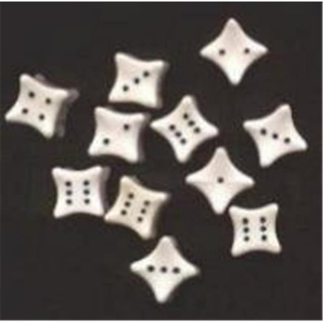 Koplow KPL04491 d6 Single Sided Plastic Bone, 18 mm