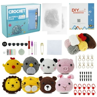  Mocoosy 3PCS Animal Crochet Kit for Beginners, Learn
