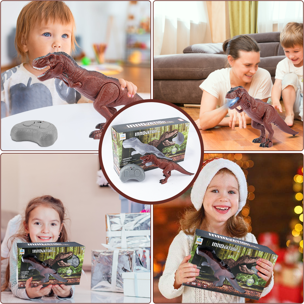 UUGEE Remote Control Dinosaur Toys for Boys Kids, 2.4G Electronic RC Dinosaur T-Rex Robot with Light Sound, Christmas Birthday Gifts Toys for 3 4 5 6 7 8+ Year Old Boy