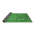 thumbnail image 2 of Ahgly Company Indoor Round Abstract Emerald Green Modern Area Rugs, 6' Round, 2 of 4