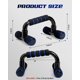 thumbnail image 2 of Barras para flexiones Ergonómicas Barras para flexiones Portátiles Barras para flexiones para entrenamiento en casa gimnasio y suelo, 2 of 8