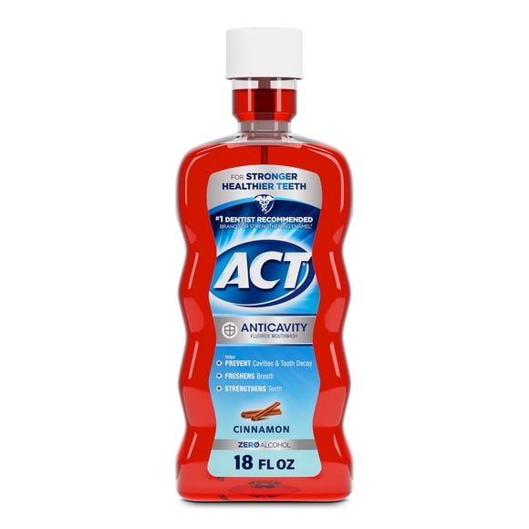 Enjuague Bucal ACT Anticaries con Flúor 532 ml Sabor Canela