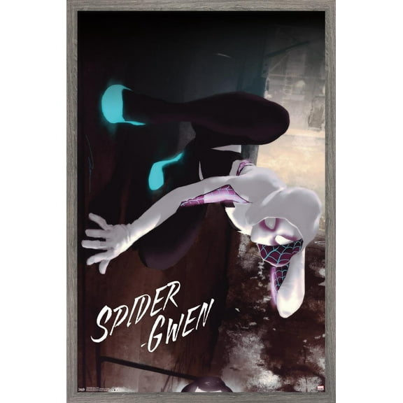 Marvel Comics - Spider-Gwen - Wall Wall Poster, 14.725" x 22.375", Framed
