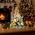 thumbnail image 1 of Árbol De Navidad De Pvc Mini árbol de Navidad dorado con luces, 27 x 14,5 x 14 cm, adorno de escritorio para decoración del hogar y fotografía (1 unidad) JASKFLY, 1 of 6