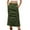 Army-Green, variant on Mrat Tiered Skirt Women's Spring/Summer Denim Casual Wear Pocket Skirt Casual Mid Length Drawstring Skirt Pleated Skirts S-121 Khaki S