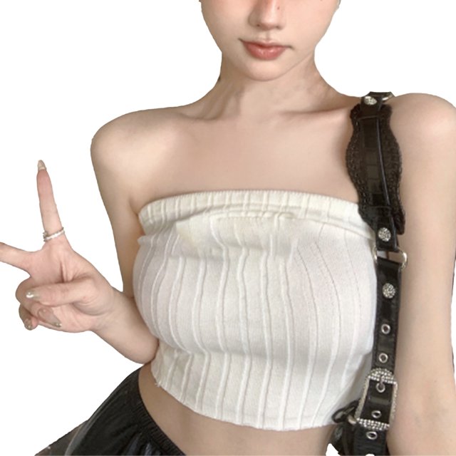 Tops sin tirantes de verano para mujer, Tops sin tirantes sin mangas para mujer Tops sin tirantes de verano para mujer Tops para mujer Valor excepcional