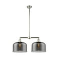 thumbnail image 2 of 209-PN-G73 Innovations Lighting Bell - 2 Light Island In Traditional Style-10 Inches Tall and 21 Inches Wide-Polished Nickel Finish-Light Smoke Glass, 2 of 2