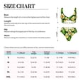 thumbnail image 2 of Kdxio Avocado Print Women's 2 Piece High Waisted Wrap Spaghetti Strap Summer Swimsuit Bikini Set-Small, 2 of 5