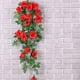 thumbnail image 5 of Planta de flores artificiales Advancent Rosas falsas decorativa Colgante guirnalda Rojo Type3 NO3, 5 of 6