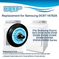 thumbnail image 6 of HQRP Dryer Drum Support Roller Kit Replacement for Samsung DV209AEW DV218AEB DV350AEW DV405GTPAWR DV42H5400GF DV456EWHDSU DV484GTHASU DVE60M9900V, 6 of 9
