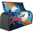 thumbnail image 4 of Halloween Night with Pumpkin and Graveyard Mailbox Cover Magnetic Mailbox Wraps Post Box Cover Décor 21x18 in, 4 of 7