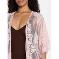 thumbnail image 4 of Time and Tru Women's Lace Coverup, Sizes L/XL, Pink Smoke, 4 of 5