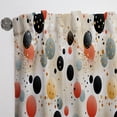 thumbnail image 3 of Designart "Chic Contemporary Polka Dots I" Polka Dots Multicolor Curtain 1 Panel, 3 of 6