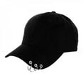 thumbnail image 2 of Clearance Sale Fashion Baseball Cap Snapback Hat Cap Men Hip Hop Hat Dance Show Hats with Rings, 2 of 6