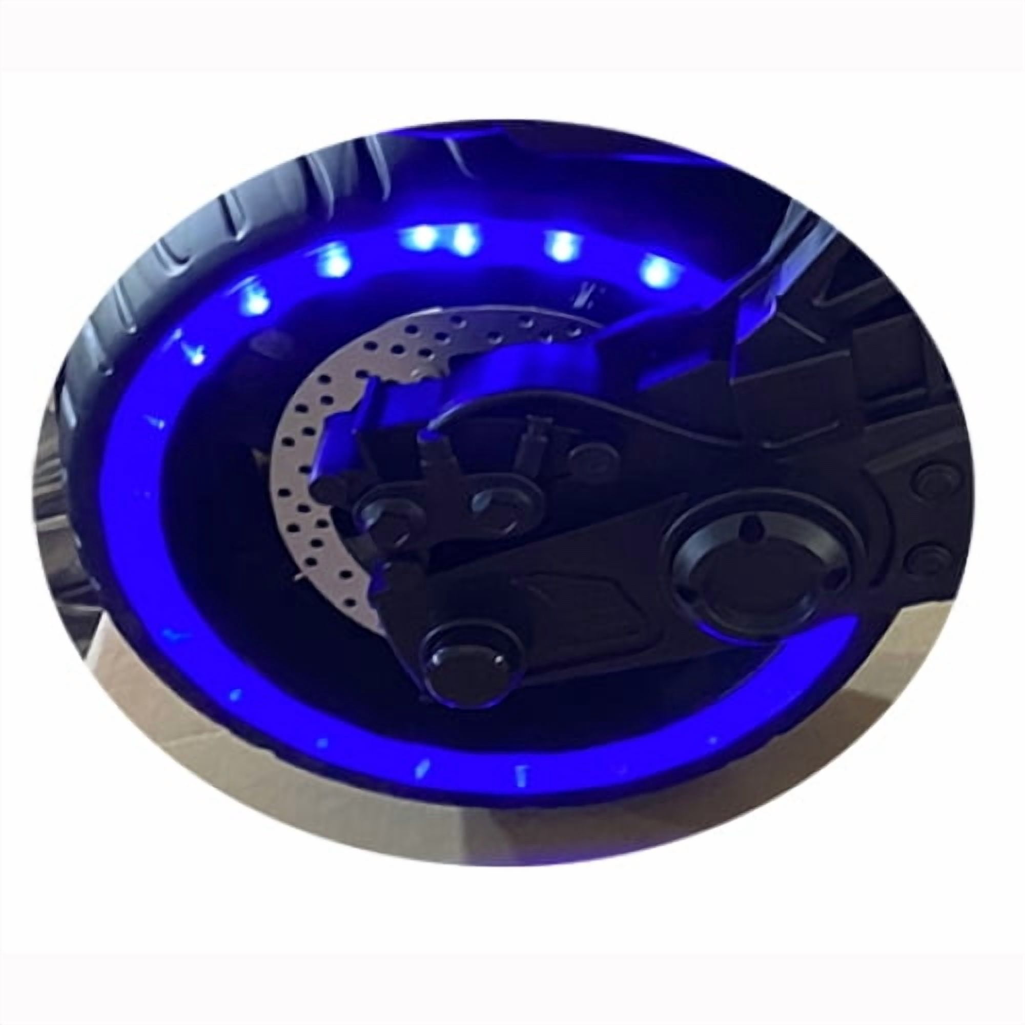 Anykoon 12V Kids Ride On Motorcycle with Training Wheels, Manual Throttle & Light Wheels, for Boys Girls Ages 3-6, Blue