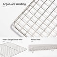 thumbnail image 2 of U-Taste 18/8 Stainless Steel Cooling Baking Cooking Rack 14.3 x 9.8 inches with 4 Legs, 2 Cross Bars (Medium, Rectangle), 2 of 8