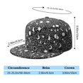 thumbnail image 5 of Outer Space Snapback – Starry Night Sky & Sun Print, Unisex Adjustable Baseball Cap for Hip Hop Events, Daily Wear, 5 of 8