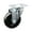 Swivel - No Brake - Black, variant on 3 Inch Hard Rubber Wheel Rigid Top Plate Caster Service Caster Brand