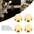 thumbnail image 4 of 4PCS Metal Knob Caps, Guitar Volume Tone Knobs Bass Volume Tone Control Knobs for 6mm Inner Diameter Potentiometer, 4 of 7