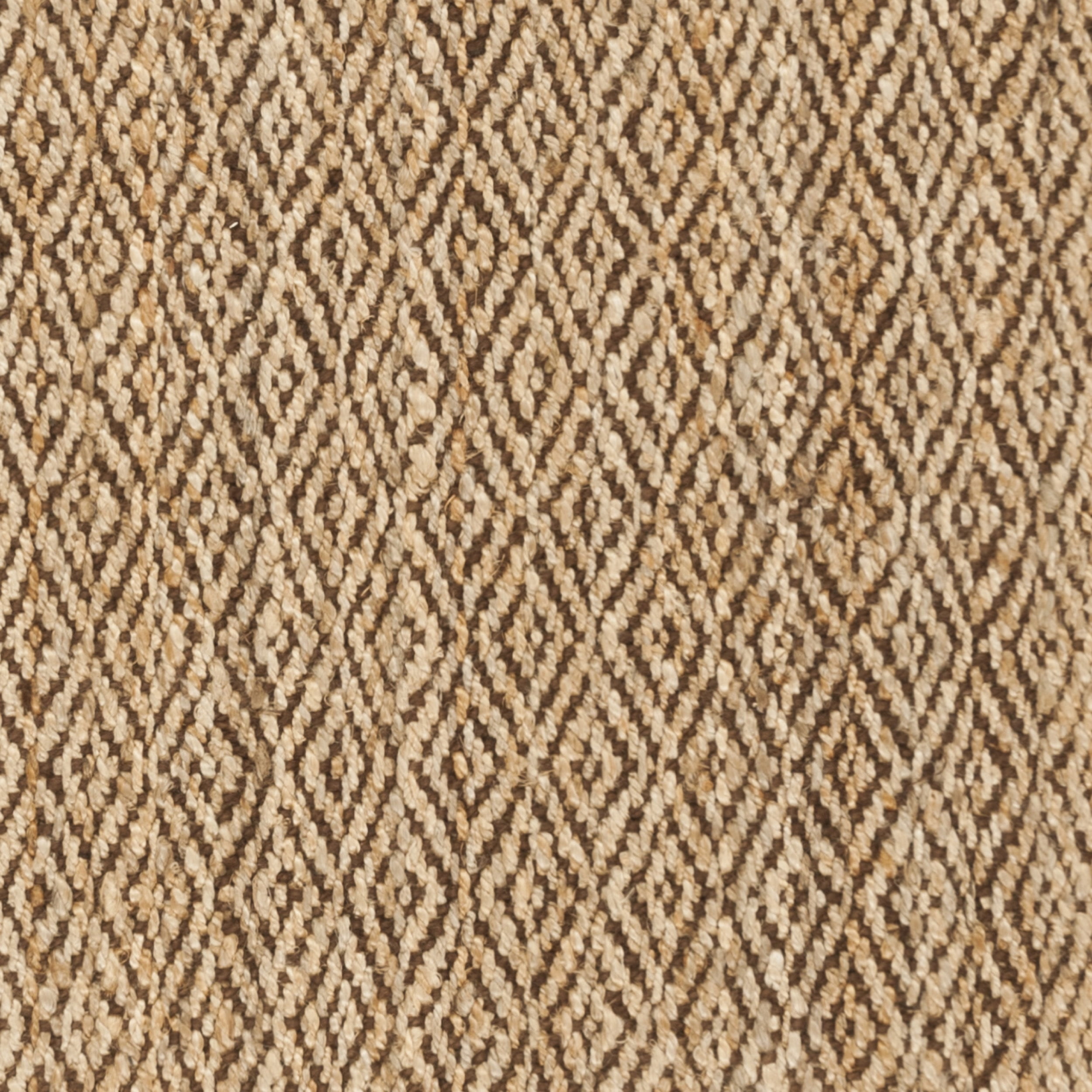 SAFAVIEH Natural Fiber Doreen Geometric Jute Area Rug, Natural/Brown, 5' x 5' Square