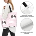 thumbnail image 3 of Fotbe Cute Panda Bolsa Tote Estética de Lona con Estampado para Mujer - Bolsa Reutilizable de Hombro Casual para Vacaciones, Compras, Trabajo y Gimnasio, 3 of 8