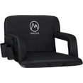 thumbnail image 3 of NALONE Folding Stadium Seat 25 inch Wide Stadium Chairs for Bleachers Portable with Back Supports Thick Padded Cushion Armrests Reclining, 3 of 8