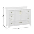 thumbnail image 6 of Flash Furniture FFIR70082WH 48" Free Standing Single Basin Vanity Set - White, 6 of 7