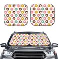 thumbnail image 2 of Windshield Sun Shade, Colorful Donuts D Foldable Car Sun Shade Windshield For Front, 2 Pieces, 2 of 4