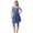 Electric Seagrass, variant on Women’s Printed Satin Chemise Nightgown, Adjustable Strap Silky Slip Nightie Sleepwear