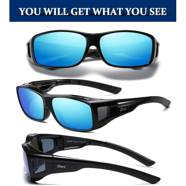 Unisex Wraparound Fitover Glasses Polarized Wear Over Sunglasses 8953 Walmart