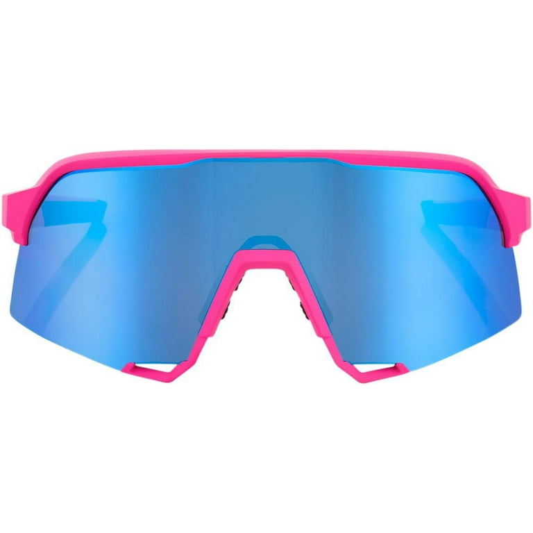 100% Speedcraft S3 Sunglasses Blue Mirror Matte Pink