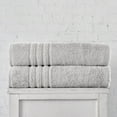thumbnail image 3 of Jumbo Large Bath Sheets Towels 2 Pack Soft and Absorbent, 100% Cotton Towels (Ice Silver, Bath Sheet), 3 of 7
