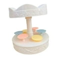 thumbnail image 1 of Revolving Carousel Cupcake Holder Pastries Cookie Dessert Stand Turntable Cupcake Display Stand Decoration, 1 of 8