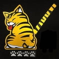 thumbnail image 4 of Funny Cute Cartoon Cat Shape Windshield Wiper Reflective Sticker with Its Tail in the Windshield Wiper, 4 of 5