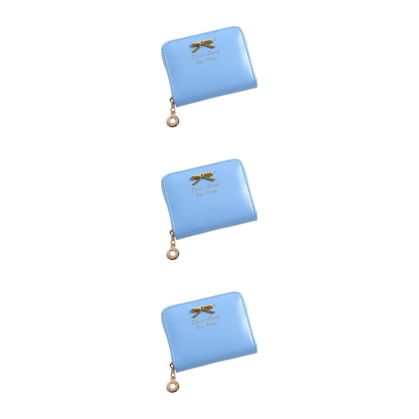Sonducket Cartera elegante y compacta con tarjetero para un fácil acceso Cartera Tarjetero Carteras pequeñas azul cielo Type1 NO1