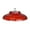 Red, variant on Frogued Plastic Protective Dome Cover for Hanging Birds Feeder Weatherproof Hummingbird Feeder Rain Guard Squirrel Baffle for Outside (Red)