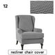 thumbnail image 5 of Jacquard Sofa Covers Wing Chair Elastic Fabric Stretch Couch Slipcover Polyester Spandex Furniture Protector Household New, 5 of 5