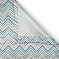 thumbnail image 6 of Ambesonne Mexican Print Valance & Curtain, Vertical Zigzag Art, 55"x45", Rose Sea Blue, 6 of 7