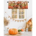 thumbnail image 2 of Fall Valances for Windows, Retro Watercolor Truck Pumpkin Sunflower Leaves Rod Pocket Short Window Valance Curtains Holiday Window Treatment for Kitchen Living Room Bathroom, 60"x18", 2 of 6
