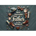 thumbnail image 4 of Decorative Design Awesome Father Banner Vintage Elements for Father's Day Dad Celebration Gift, 4 of 8