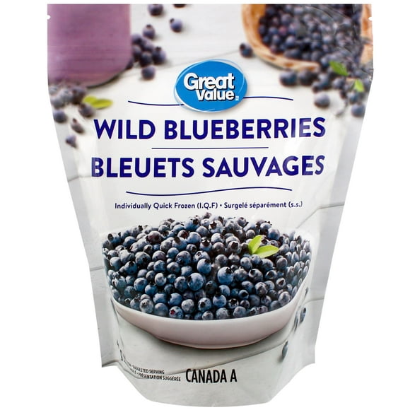 Great Value Frozen Wild Blueberries, 400 g