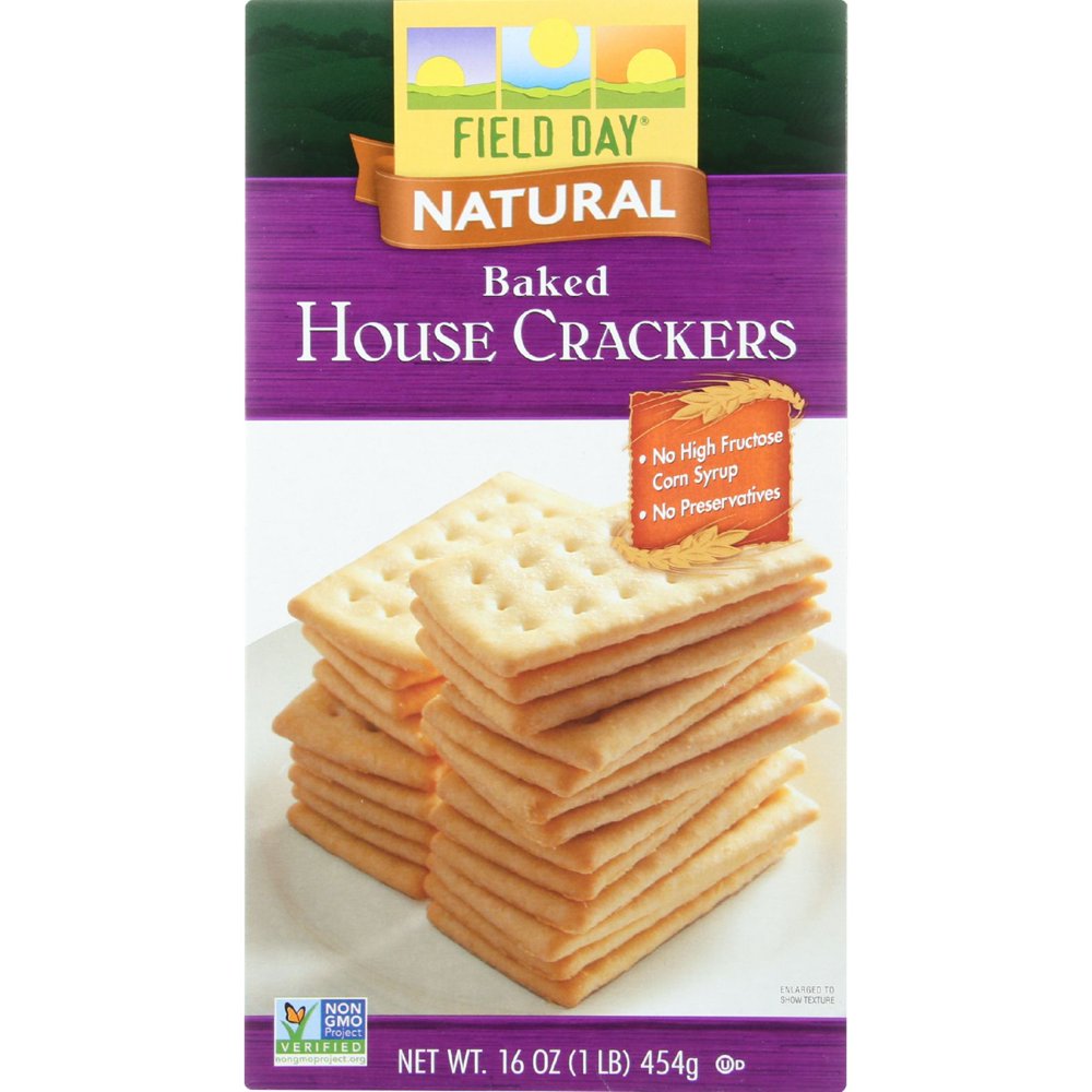 Field Day Crackers Natural Baked House 16 oz case of 12