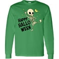 thumbnail image 3 of Inktastic Happy Halloween with Dancing Skeleton Long Sleeve T-Shirt, 3 of 5