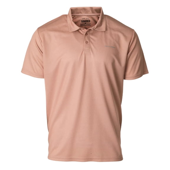 Banded White River Active Polo Shirt Ash Red in size Large